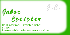 gabor czeizler business card