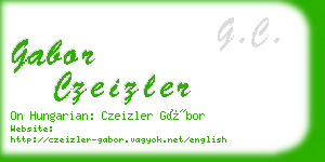 gabor czeizler business card